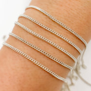 X17SS. Sterling Silver Curb Chain